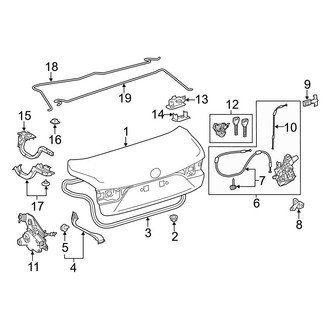 Lexus OE - Trunk Lid - Lid & Components