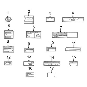 Lexus OE - Information Labels - Labels
