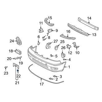 Lexus OE - Front License Plate Bracket Nut