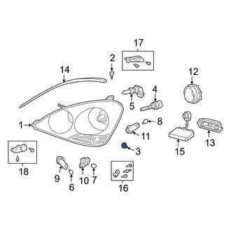 Lexus OE - Headlight Mounting Nut