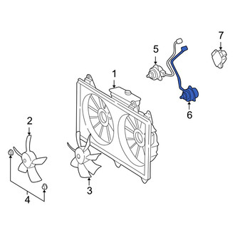 Lexus OE - Left Engine Cooling Fan Motor