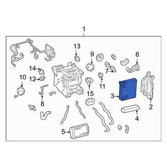 Lexus OE - Front A/C Evaporator Core