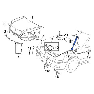 Lexus OE - Left Hood Lift Support