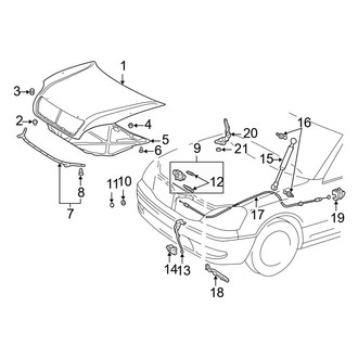 Lexus OE - Hood & Grille - Hood & Components