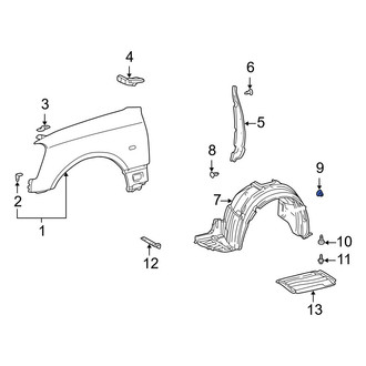 Lexus OE - Fender Liner Retainer