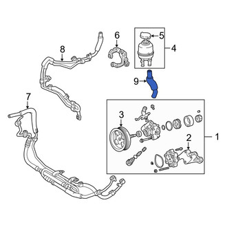 Lexus OE - Power Steering Reservoir Hose