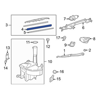 Lexus OE - Right Wiper Blade Refill