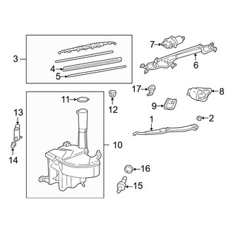 Lexus OE - Windshield - Wiper & Washer Components