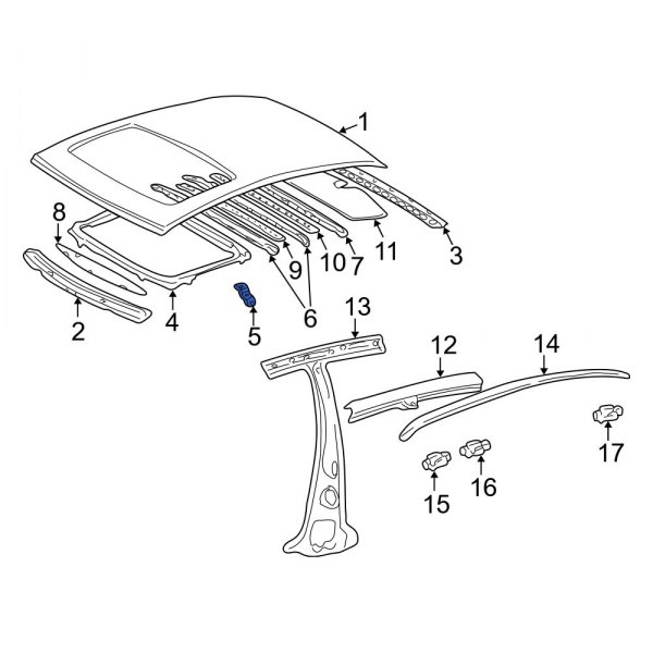 Sunroof Reinforcement Bracket