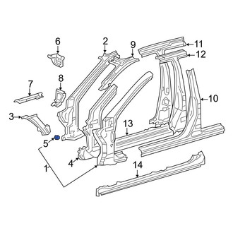 Lexus OE - Body A-Pillar Bracket