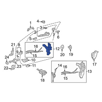 Lexus OE - Front Right Door Latch Assembly