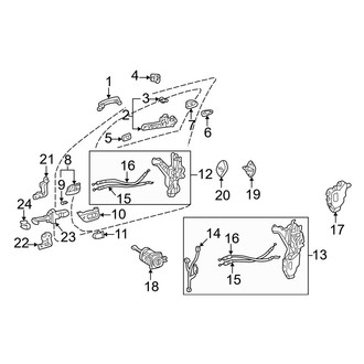 Lexus OE - Front Door - Lock & Hardware