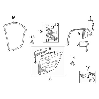 Lexus OE - Rear Door - Interior Trim