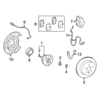Lexus OE - Rear Suspension - Brake Components