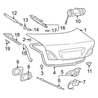Lexus OE - Trunk Lid - Lid & Components