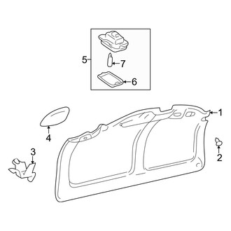 Lexus OE - Trunk Lid - Interior Trim