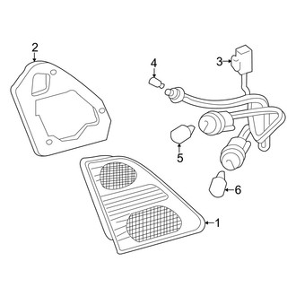 Lexus OE - Rear Lamps - Tail Lamps (On Trunk Lid)