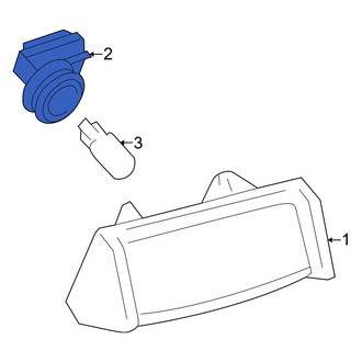 Lexus OE - Rear License Plate Light Socket