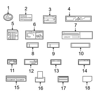 Lexus OE - Information Labels - Labels