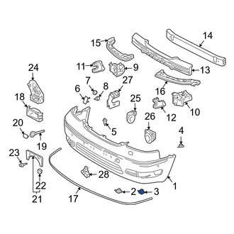 Lexus OE - Front Outer Bumper Cover Nut
