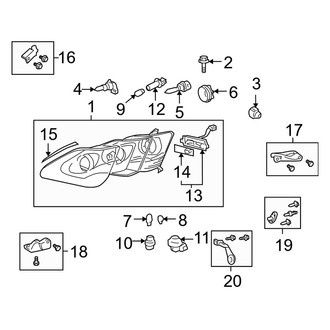 Lexus OE - Front Lamps - Headlamp Components