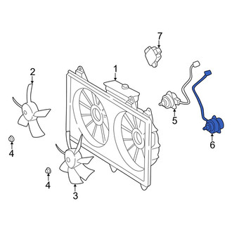 Lexus OE - Left Engine Cooling Fan Motor