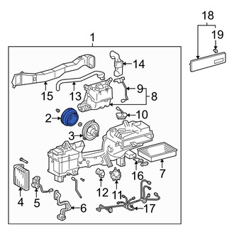 Lexus OE - HVAC Blower Motor Assembly