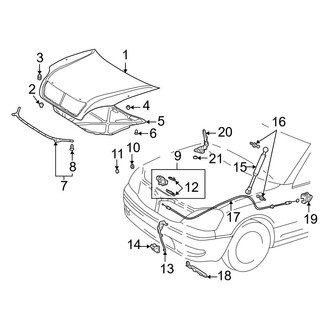 Lexus OE - Hood & Grille - Hood & Components