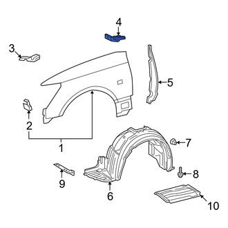 Lexus OE - Left Fender Seal