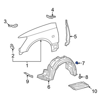 Lexus OE - Fender Liner Retainer