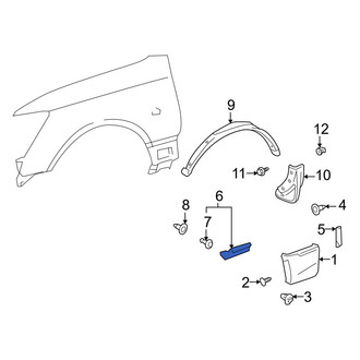Lexus OE - Right Fender Seal