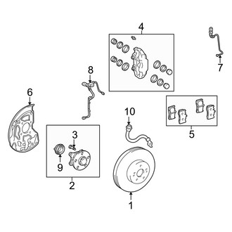 Lexus OE - Front Suspension - Brake Components