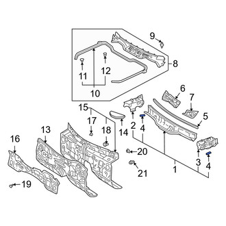 Lexus OE - Cowl Reinforcement
