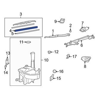Lexus OE - Right Wiper Blade Refill