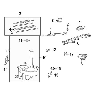 Lexus OE - Windshield - Wiper & Washer Components