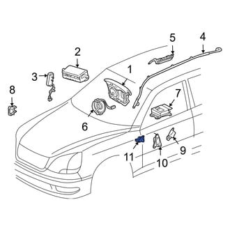 Lexus OE - Front Seat Track Position Sensor