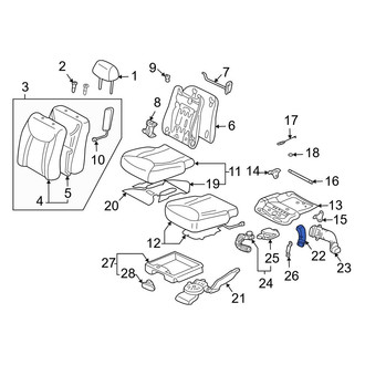 Lexus OE - Front Left Lower Climate Controlled Seat Duct