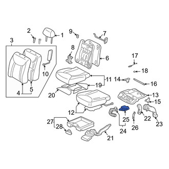 Lexus OE - Front Left Upper Climate Controlled Seat Duct
