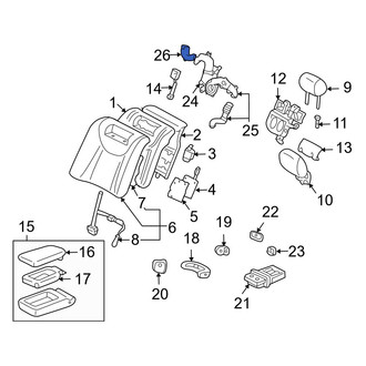 Lexus OE - Rear Right Climate Controlled Seat Duct