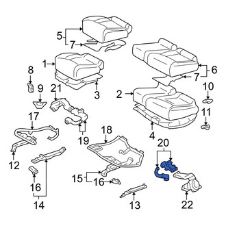 Lexus OE - Rear Left Climate Controlled Seat Module