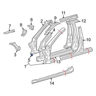 Lexus OE - Body A-Pillar Bracket