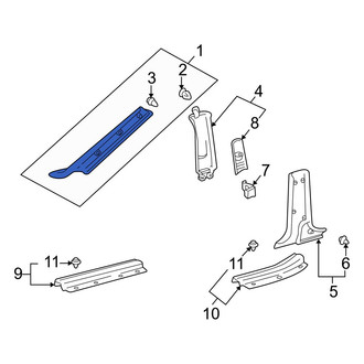 Lexus OE - Right Body A-Pillar Trim Panel
