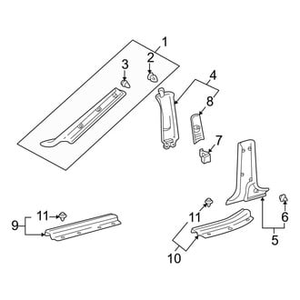 Lexus OE - Pillars, Rocker & Floor - Interior Trim