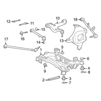 Lexus OE - Rear Suspension - Suspension Components