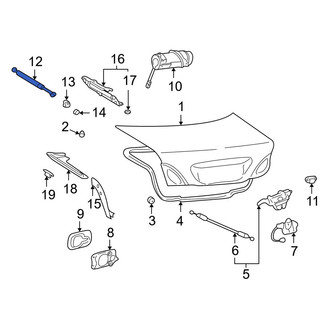 Lexus OE - Trunk Lid Lift Support