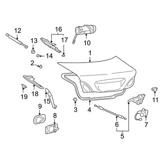 Lexus OE - Trunk Lid - Lid & Components