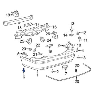 Lexus OE - Deck Lid Finish Panel Screw