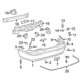 Lexus OE - Rear Bumper - Bumper & Components