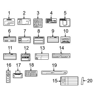 Lexus OE - Information Labels - Labels