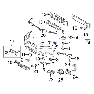 Lexus OE - Lower Bumper Cover Retainer